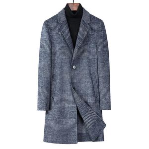 Herr ullblandningar 2023 Largesize Fashion Sai Business Korean version av trenden Casual 100 Fit British Style Overcoat 231012