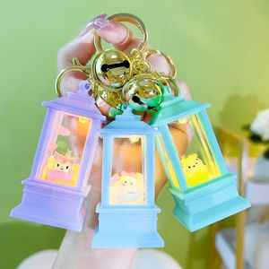 Creative Lighting into Oil Depot Lomi Keychain Luminous Lighthouse Exquisite Car Bag Jewelry Pendant Gift Wholesale