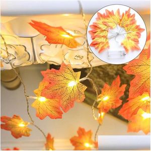 Stringhe di LED Stringhe Cross Border Natale Ringraziamento Decorazione di festa di Halloween Scena di vacanza 1 LED Simation Light String Lights Li Otqvt