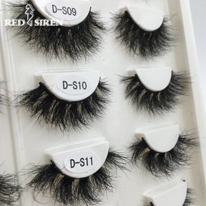 Накладные ресницы RED SIREN Lashes норковые настоящие волосы пушистые грязные мягкие натуральные макияж 3d 231012