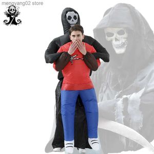 Тематический костюм Призрачный стол Come Adult Fantasy Dress Suit Grim Reaper Slenderman No Face Man Comes For Adult Man T231013