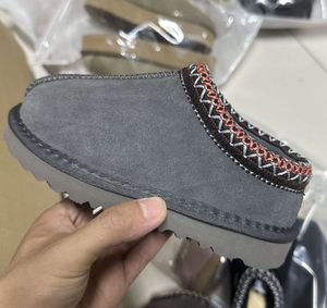 Crianças Criança Tasman II Chinelos Tazz Sapatos de Bebê Pele de Castanha Slides Pele de Carneiro Shearling Clássico Ultra Mini Bota Inverno Mostarda Semente Mules Slip-on Lã Little Big 95