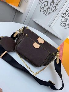 Högkvalitativ ny 3-delad set mode klassiska handväskor mode väskor kvinnor väska på axelväska äkta läderväskor crossbody väska 2024