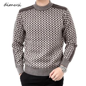 Men s tröjor dimusi Autumn Winter Mens tröja avslappnad tjock varm kashmir Turtleneck Pullover Men Slim Fit Classic Knitwear Clothing 231012