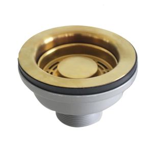 Drains Talea Drain European Export Brushed Rose Gold Kitchen Drains Strainer Stainless Steel 114MM Drainer For Kitchen Sink xk268c029 231013