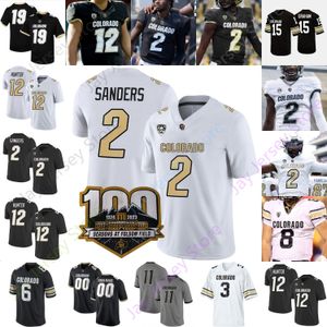 Camisa de futebol personalizada Colorado Buffaloes NCAA College Shedeur Sanders Dylan Edwards Shilo Sanders Trevor Woods Wilkerson Hunter Hankerson Weaver Horn Jr.