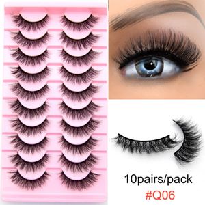 False Eyelashes 3510pairs Visofree 3D Faux Mink Lashes Wholesale Fluffy Soft Wispy Natural Long Curly Makeup 231012