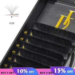 Falska ögonfransar 0,05 mm C/D Curl Eye Lash Extensions Självfanning Lashes Beauty Natural Individual Lash Soft Eyelash High Quality Idividual 231012