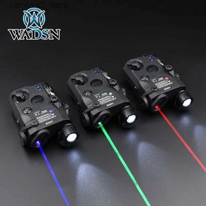 Torches WADSN PEQ 15 PEQ-15 Red Dot Green Blue Laser Pointer Sight For 20mm Picatinny Rail AR15 Arisoft Accessories Weapon Flashlight Q231013