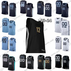 Stampa personalizzata 2023-24 Nuove maglie da basket Morant Jackson Jr. Smart Kennard Adams Clarke Williams Bane LaRavia Rose Roddy Christopher Konchar Aldama Tillman Todd