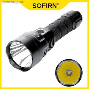 Facklor Sofirn C8G Kraftfull 21700 LED Tactical ficklampa SST40 2000LM 18650 Ladda batterifackla med ATR 2 -grupper Ramping Indikator Q231013