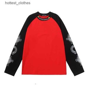 T Shirts Classics Heart Brand Chromes ärmar Kvalitetstoppar TEES Horseshoe Sanskrit Cross Crew Neck Chromees Hearts 0wgr