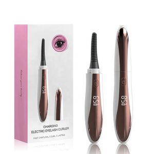 Eyelash Curler Electric uppvärmd laddningsbar smink Curling Eyelashes Tools 24 timmar lång varaktig curl 231012