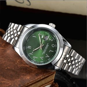 Herren Uhren Quarz Bewegung Batterie Splah wasserdichte Uhr 41mm Hülle Arabische Skala Sport Armbandwatch Design Analog Uhr Auto Date Montre de Luxe