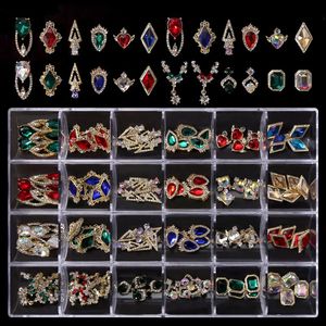 Nail Art Decorations s Kit 3D Alloy Charms Gems Luxury Crystal Diamonds DIY Jewelry Manicure Accessories 231012