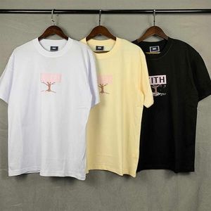 T-shirt da uomo di alta qualità Kith Treats Box Fahion T Shirt da uomo 1 1 KITH Tokyo Limited Cherry Tree T-shirt da donna Oversize Top 212s