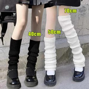 Kvinnors strumpor 40-70 cm stickad lolita Kvinnors långa hösten Winter Wool Foot Cover Arm Warmer Y2K Crochet Heap Boot Cuffs