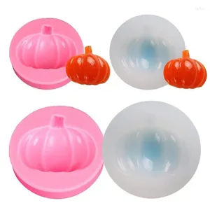 Baking Moulds Halloween Pumpkin Silicone Mold Liquid Rubber Soap Candy Chocalate Mould Fondant Cake Decoration Tools