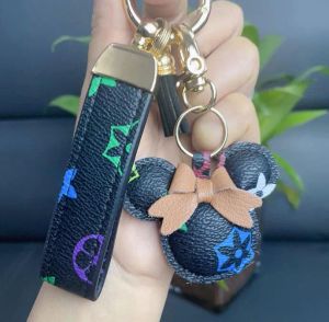 2023 Designer Keychain Wallet Keyring Purse Pendant Car Chain Charm Bucket Bag Flower Mini Coin Holder Keychains Bag Trinket Gifts Accessories