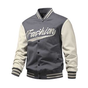 Jacken, bestickter Kragen, Oberteil, Frühling und Herbst, Herrenjacke, groß, lässig, locker, Shop Same Baseball-Mantel