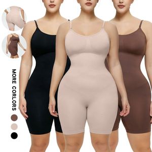 Bel karın şekillendiricisi kadınlar tam vücut shapewear bodysuit için göbek kontrolü sorunsuz firma eğitmeni 231012