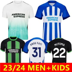 2023 2024 CAICEDO ALLISTER ANSU FATI camisas de futebol 23/24 WEBSTER TROSSARD MARÇO ALZATE MITOMA home away 3rd Men kids Football shirt