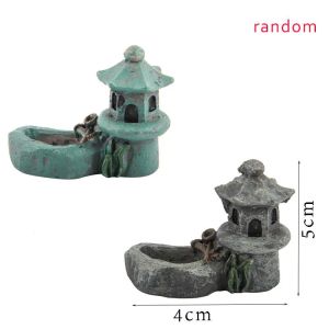 Partihandel- Ny 1st mode Vintage Artificial Pool Tower Miniature Fairy Garden Home Decoration Mini Craft Micro Landscaping Decor Diy Accessories