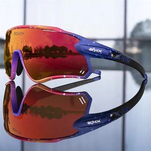 屋外アイウェアSCVCN P OCHROMIC CYCLING GLASSES MTB RUNING SUNGLASSEES UV400偏光釣りゴーグルマン女性自転車自転車231012