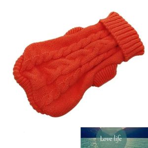 Suéter para animais de estimação, jaqueta de malha para cachorro, gato, filhote de cachorro, roupas pequenas, traje quente, 8 cores, 5 tamanhos, atacado