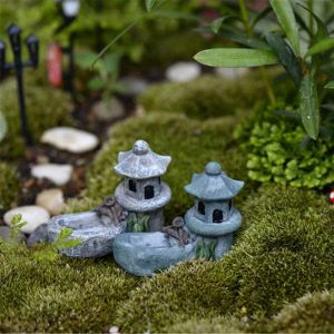 Wholesale- New 1pcs Vintage Artificial Pool Tower Miniature Fairy Garden Home Decoration Mini Craft Micro Landscaping Decor DIY Accessories Simple
