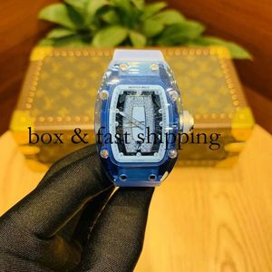 Wristwatch RM07-02 Crystal RM007 Watch Designer Case AAAA Mechanics برميل تلقائي Richa Wristwatch Milles Mechanical501