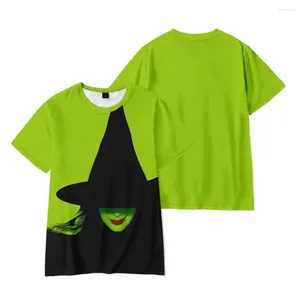 T-shirt da uomo WICKED The Musical 3D Print Shirt Donna Uomo Summer Fashion O-Collo Manica corta Divertente Tshirt Elphaba Graphic Tees Streetwear