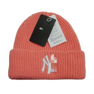 MLB Cap Hat Luxury Beanie Üst kaliteli NY Tasarımcı NY Yün Şapka Korece Versiyon Modaya Dönüşlü Sonbahar Şapka sıcaklık nakış harfleri Soğuk Şapk