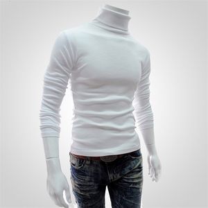 Men s Sweaters Slim Turtleneck Long Sleeve Tops Pullover Warm Stretch Knitwear Sweater Tight fitting High neck Casual Men Clothing l231012