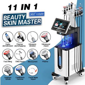 Professional 11 IN 1 Hydra Dermabrasion Microdermabrasion Machine EMS RF Skin Rejuvenation Freckle Removal Oxygen Jet Peel Facial Beauty Equipment