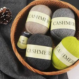 Yarn QJH 6pcs Cashmere Handmade Knitted Cashmere Yarn Wool Cashmere Knitted Yarn Ball DIY Process Knitted Sweater Scarf Thread YarnL231013