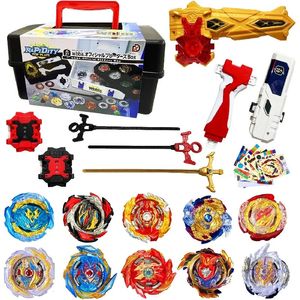 Spinning Top Beyblades Burst Battle Gyro Toy Set Jogo de Combate 10 Tops 1 St Sword Ver er 2 bidirecional erse Box 231013