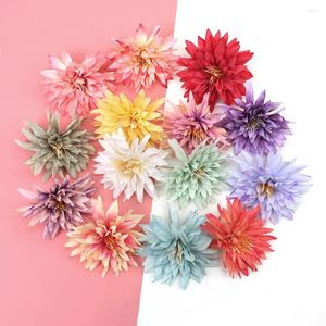 Dekorativa blommor konstgjorda krysantemum siden gerbera blommor huvud bröllop hem dekoration juldekorationer för alla hjärtans dag falska