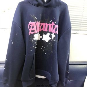 High Street Autumn and Winter Sp5der 555555 Hoodie Pans Celebrity Same Style Men's Women's Sweater Guard Pant Set