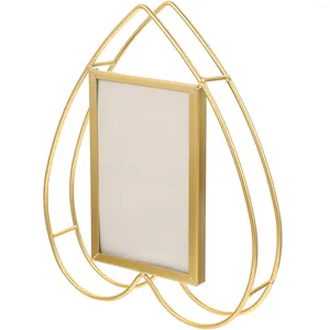 Ramar Po Frame Gold Office Decor Simple Bracket Festival Hushåll Retro Picture Metal Bedroom Holder Baby