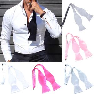 Bow Ties Man Bowtie Classic Fashion Wedding Party Formal Satin polyester Gourd Gift Suits Bow tie style Neckwear Tied 231012