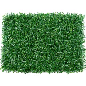 Finto verde floreale 40 * 60 cm erba artificiale stuoia pianta pareti fogliame siepe pannelli recinzione paesaggio per la casa giardino decorazione del pavimento Q641