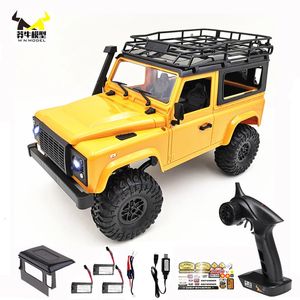 Electric RC Car WPL 1 12 D90 RC TRUCK 4WD 2 4G RTR OFF ROAD ROCK Crawler Ulepszone MN99S Defender Pilot Control 1 12 Zabawek dla dzieci 231013