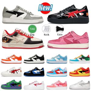 Originale OG Bapesta Scarpe firmate casual Scarpe da ginnastica da uomo Stas Sk8 Low Shark Nero Bianco Octopus Uomo Donna Nero Bianco ABC Camo JJJJound Scarpe da ginnastica in pelle da jogging