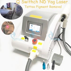 Varmförsäljning Effektiv Q Switch ND YAG Laser Tatuering Borttagning Maskin Laser Skönhet Utrustning Pigmentering Fräkning Borttagning Erbjudande användarmanualvideo