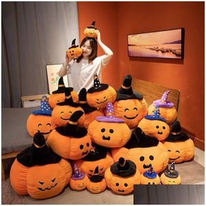 Giocattoli di Halloween 20 cm Giocattoli di Halloween Divertenti bambole di zucca Bambole di peluche Attività scolastiche notturne per bambini Oggetti di scena / Giocattoli Regali Giocattoli per feste Su Dhcsx