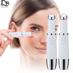 Face Care Devices Electric Eye Face Massager Vibration Heat Anti-Ageing Eye Wrinkle Massager Dark Circle Removal Portable Beauty Care Pen Massage 231012