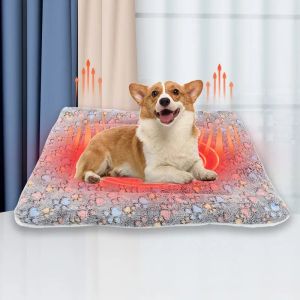 Flannel Thickened Dog Bed Mat Soft Pet Sleeping Mat for Dogs Cats Winter Warm Pet Blanket