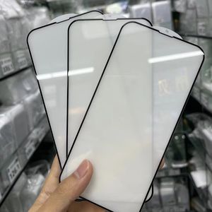 Protezione dello schermo per iPhone 15 Pro Max 14 Plus 13 Mini 12 11 XS XR X 8 SE 9H Vetro temperato Copertura completa di colla Pellicola Premium Protezione curva di esplosione