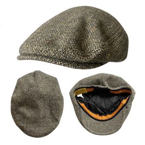 Boinas Gorra plana de lana Sombrero de taxista de golf para hombres Gatsby Ivy Cap Sombrero de caza irlandés sboy Driver Cabbies Beret BLM440 231013